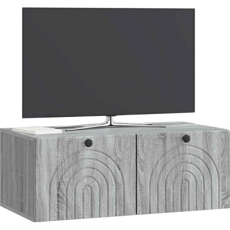Maison Exclusive - Wandmontierter TV-Schrank Graues Sonoma 78,5 x