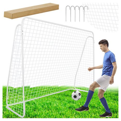 Bramka da calcio da allenamento in acciaio 210x150 cm