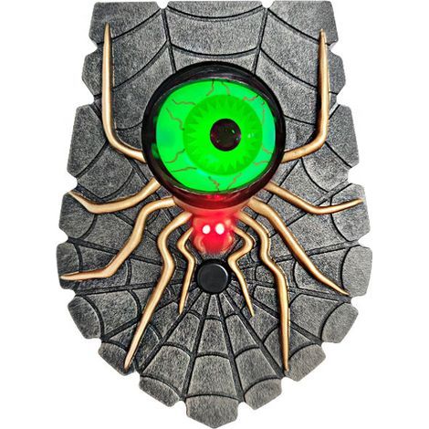 Timbre de Halloween, ojos animados con sonidos espeluznantes, decoración de Halloween con ojos brillantes para fiesta de Halloween en casa embrujada (1/5)