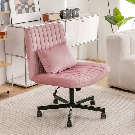 Sedia ufficio girevole regolabile senza braccioli OKMYHOME (1/3)