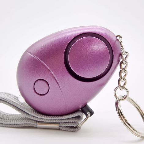 EASYCOMFORT Alarme Personnelle, 120-130Db, Autodéfense Fille Petite et Légère, Porte-clés Alarme de Sécurité, Rose (1/5)