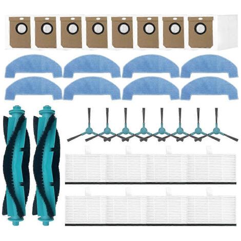 LAN Lot de 34 pièces de rechange pour aspirateur Cecotec Conga 7690 Immortal Max : brosse principale, filtre HEPA et chiffon de nettoyage. (1/5)