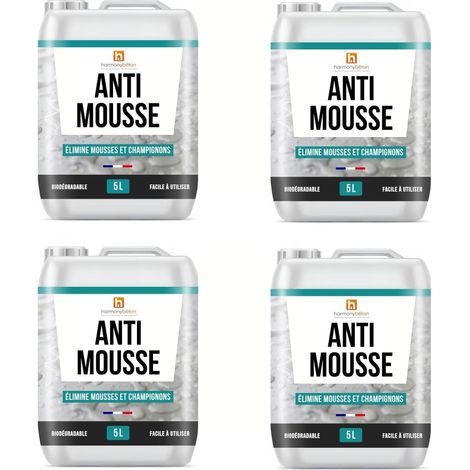 Anti Mousse - fongicide - 4 x 5L - Harmony Béton (1/2)