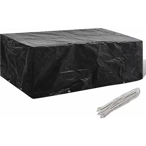 Housse pour mobilier de jardin, 8 œillets, 200 x 160 x 70 cm (1/5)