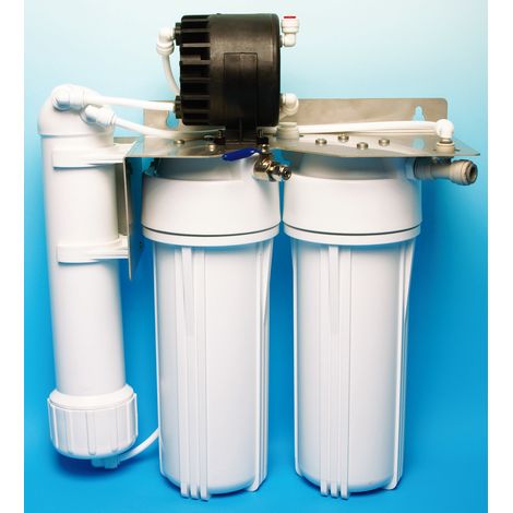 10L Inox-inox-Osmoseur Hydropure Compact-Exel avec réservoir et robinet (1/4)