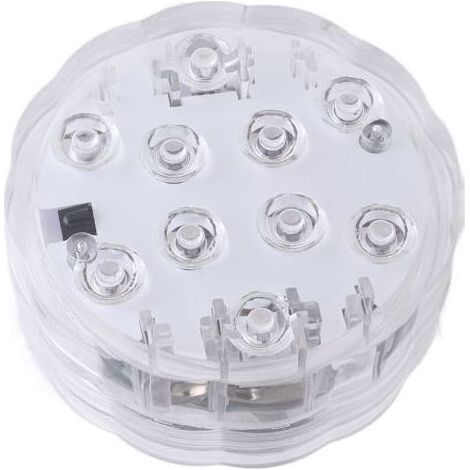 Lumière de Piscine à Contrôle à Distance 24 touches 10 LED Étanches IP68 RGB pour Fêtes Extérieures- (1/5)