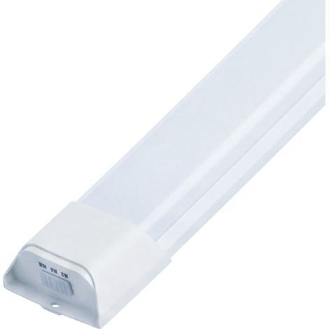 Réglette LED plate 120cm 40W 120lm/W CCT IP20 - 110 deg - Switch 3000-4000-6500K