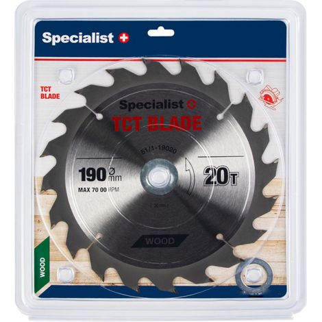 Lame de scie Specialist Wood 190x1 4x30/20/16 mm Z20