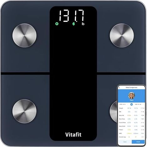 Bathroom Scales 0.5 kg 182 kg LED Black (1/5)