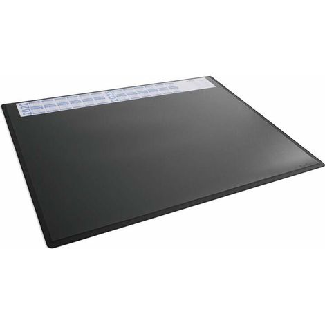 Duradero protector de escritorio negro 65 x 50 cm polipropileno