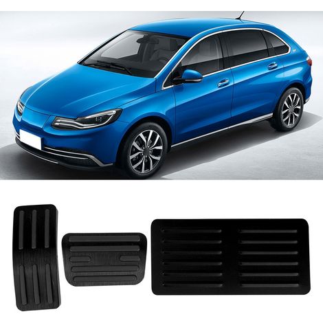 Rutschfeste Aluminium-Pedalgarnitur für BYD Song, Brems- und Gaspedalabdeckungen, Automatikgetriebe, schwarz, Autozubehör (1/5)