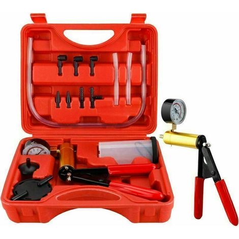 Dispositif de purge de frein, kit de purge de frein de pompe à vide pour testeur de moto de voiture, test de pression avec sac de transport-Fei Yu (1/5)