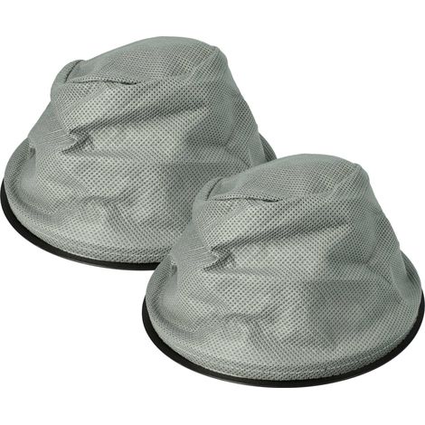 vhbw 2x filtro a sacco compatibile con Kaminer aspiracenere 10L/15L aspiratore per camino - Filtro di ricambio, lavabile grigio / nero