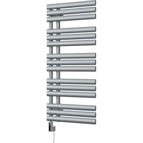 Percival - Silver Electric Towel Rail H1120mm x W500mm 500w Thermostatic WIFI (1/3)
