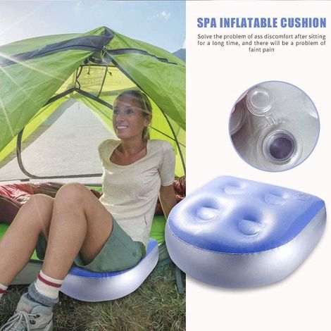 2-teiliger aufblasbarer Kindersitz, Rückenlehnenkissen für Whirlpools mit 4 Saugnäpfen für alle Jacuzzis und Spas (47 x 37 cm)