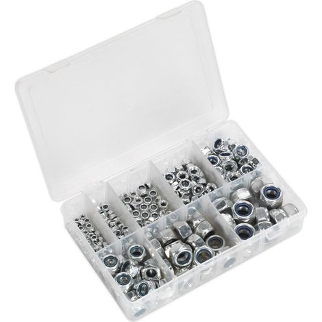 Sealey Nylon Locknut Assortment 255pc M4-M16 AB033LN (1/4)