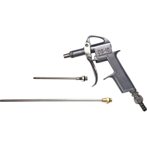 Güde Druckluft-Ausblaspistole 3-tlg. grau 02837 3x Düse 25/100/200mm Aluminium (1/4)