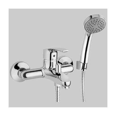 Miscelatore vasca esterno con kit doccia fisso berry 2
