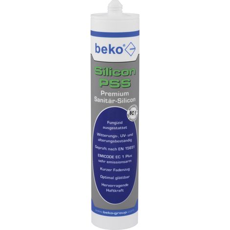 beko Silicon PSS 310 ml Premium-Sanitär-Silikon 225 100