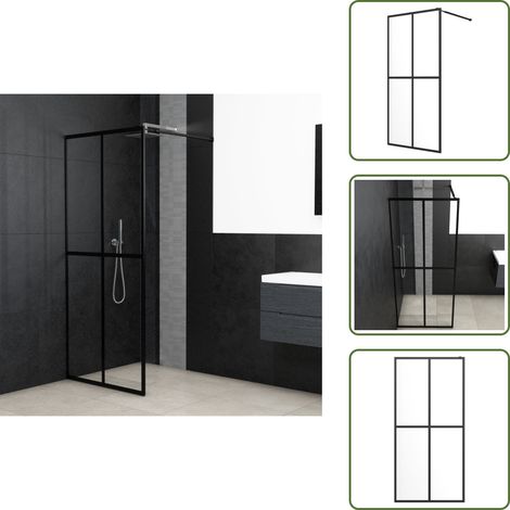 Écran de douche Verre trempé transparent 90x195 cm - Paroi De Douche - Ecran De Douche - Douche Italienne - Cabine De Douche - Verre Trempé (1/5)
