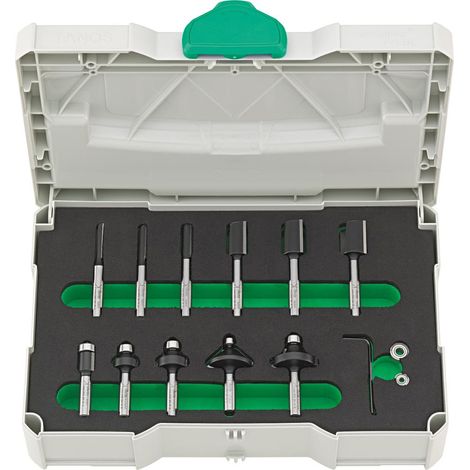 HW Profi-Schaftfräsersatz im Systainer 11-teilig Fortis (1/3)