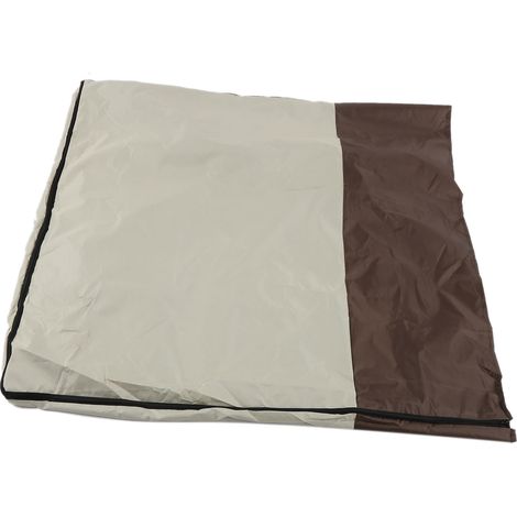 Couverture imperméable pour lit pliant, intérieur/extérieur, portable, anti-poussière, coloris beige et marron, taille 102x33x104 cm. (1/5)