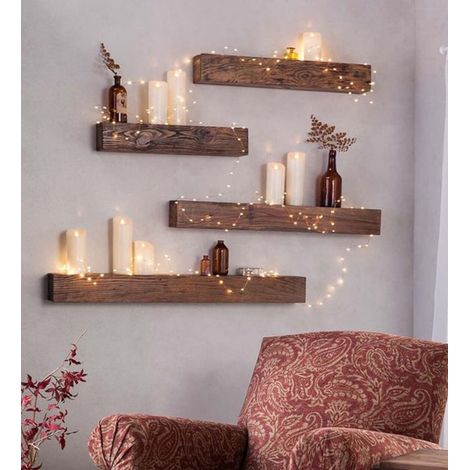 6er-Pack 2,1 m lange Lichterketten für Heimdekoration, Party-Lichter, Hochzeitslichter, Weihnachten, Batterien im Lieferumfang enthalten (1/5)