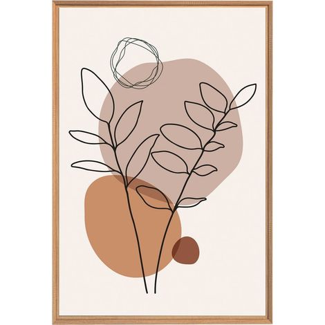 Tableau mural encadré fleur 65x97 cm - Tableau Mural Décoratif - Image Encadrée Imprimée en HD - Impression 65x97 cm sur Fibres de Bois FSC - Finition Mate - Fabriqué en France (1/5)