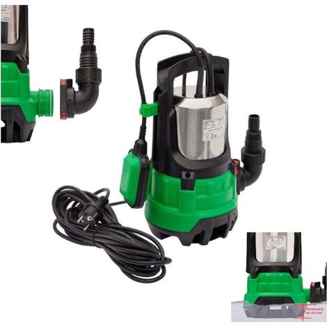 Tauchpumpe Schmutzwasserpumpe 15000 l/h 1100 Watt für Partikel bis 25mm mit 360° Winkeladapter (1/5)