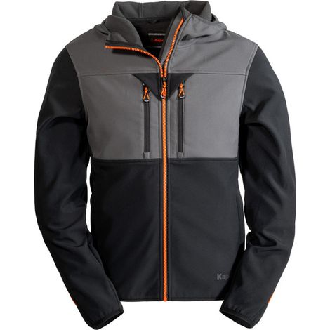KAPRIOL Veste de travail Softshell Tenere Pro Gris/Noir - Taille: M (1/4)