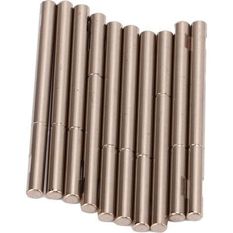 Lot de 10 axes de moteur RC de 53 mm en acier inoxydable pour moteurs brushless, pour modèles réduits d'avions, voitures et bateaux RC (diamètre : 4 mm). (1/5)