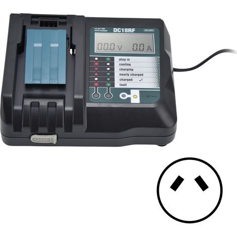 Chargeur de Batterie Li-Ion USB Polyvalent avec Protections Multiples, Antirouille et Fiable pour DC18RA, 100-240V AU (1/5)