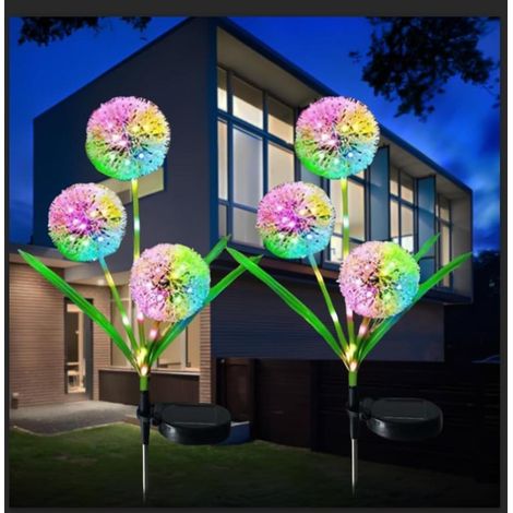Lot 4 luminaires solaires - Extérieur 360° LED - Jardin IP68 - Auto (1/5)