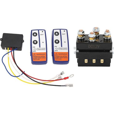 Kit de relais-contacteur de treuil 12V 500A compatible avec les véhicules tout-terrain/véhicules polyvalents, offrant un démarrage rapide, une installation facile et une longue durée de vie. (1/5)