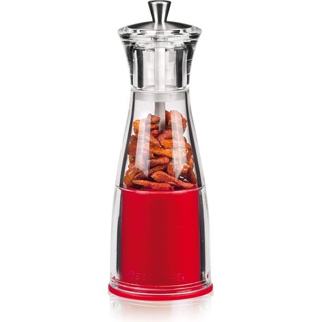 Moulin à piment en plastique, rouge foncé (1/2)