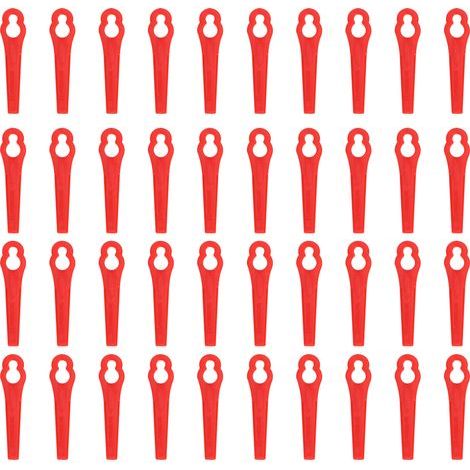 Lot 40 lames plastique – coupe-herbe sans fil (1/5)