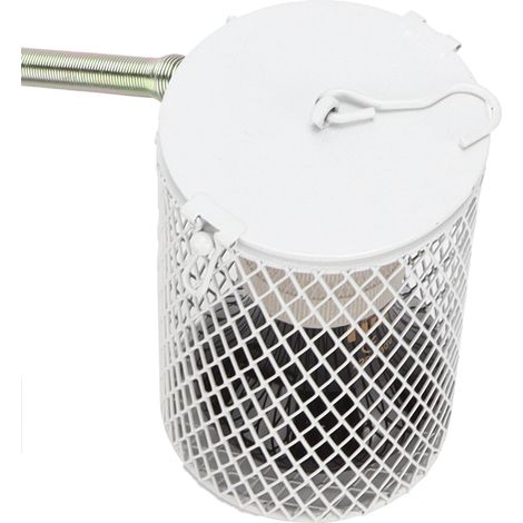Abat-jour anti-brûlure E27 et ampoule chauffante pour reptiles avec protection, idéale pour les tortues, les poussins, les lézards et les serpents. (1/5)