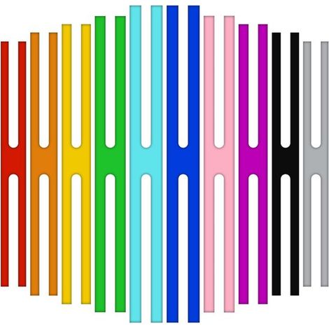 Lot de 10 bandes élastiques H – 24 cm – Silicone – 10 couleurs – Serviettes de plage – Fixation (1/5)