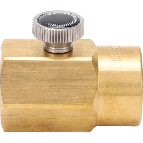 Adaptateur pour cartouche de CO2, connecteur de remplissage en laiton pour bouteilles de soda domestiques, avec joints d'étanchéité.