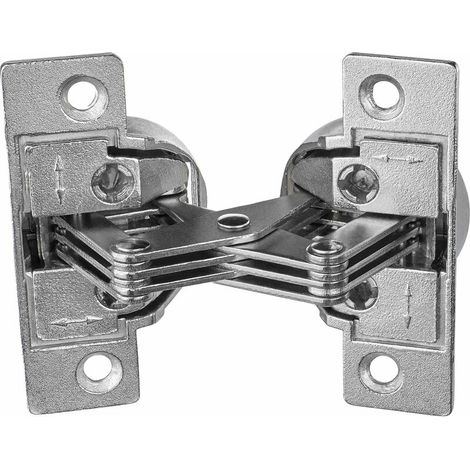 Charnière de Meubles à Vis - GS 45 Charnière pour 45° Onglet Angle D'Ouverture 125° Acier Nickelé 1 Pièce - Charnière de Raba (1/2)