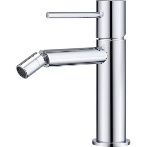 Rubinetto per bidet monocomando  Modello MONZA  Colore grigio  Finitura cromata [ IMEX® ]