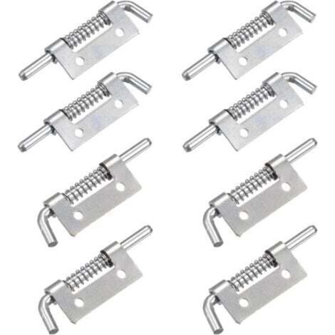 Lot de 8 Verrous à Ressort en Acier Inoxydable 304, Loquet à Ressort à Verrouillage Automatique, 52 mm Verrou de Verrouillage à Ressort pour Conteneurs, Armoires ou Portes