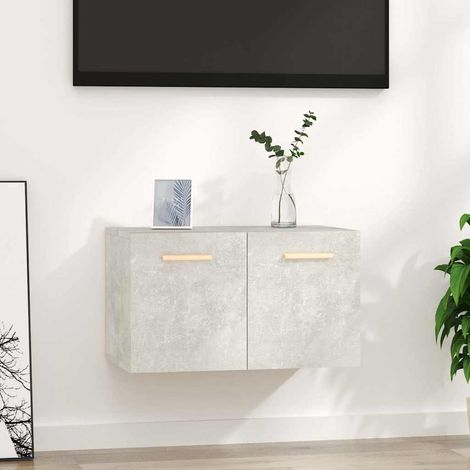 vidaXL Wall Cabinet Concrete Grey 60x36,5x35 cm Engineered Wood (1/5)