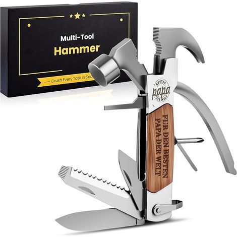 Idee Cadeau Hommel, 12 en 1 Outil Multifonction, Gadget Insolite Utile Homme/Femme/Papa pour Saint Valentin, Anniversaire, Noel, Fete des Peres (1/5)