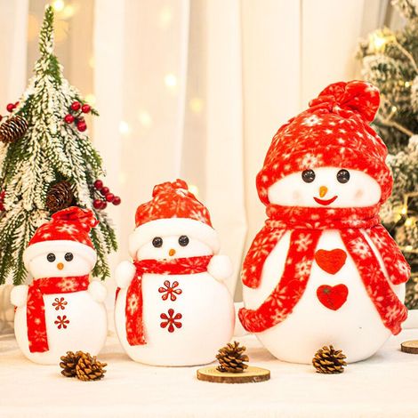 Weihnachtsdekorationen, Schneemann, Figur, Weihnachtsbaum, Schreibtischdekoration, Schaufensterdekoration, Bühnenbildzubehör (1/4)