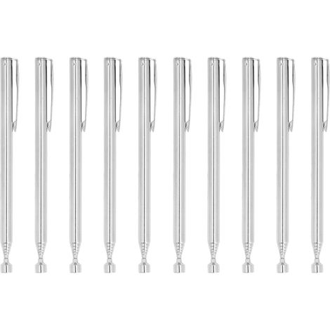 10-teiliges teleskopisches Magnetwerkzeugset aus Edelstahl mit Taschenclip