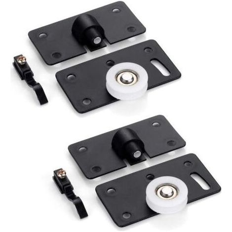 2 Paires Roulette de Porte Coulissante Placard la Porte Poulie Coulissante pour Porte Coulissante D'armoire (1/5)