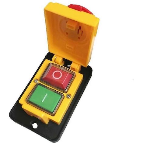 Bouton-poussoir d'arrêt d'urgence électromagnétique triphasé DZ05 7 broches 400 V IP55 fg2025031702465 (1/5)