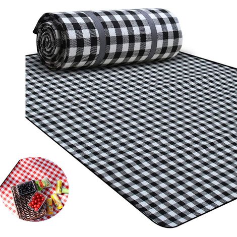 Couverture Pique-nique - 200 x 200 cm - Imperméable Anti-sable - Isolation Thermique Aluminium - Pour Plage Camping Extérieur - 1 Pièce (1/5)