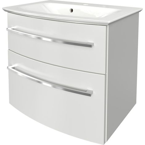 FACKELMANN B.Style Waschtischset 63 cm Korpusfarbe: Weiß Glanz (1/6)